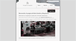 Desktop Screenshot of bgmaquinaria.es